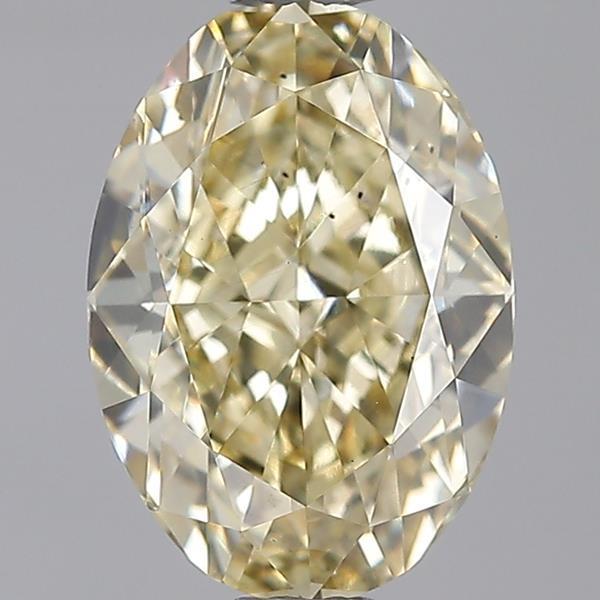 2.02 Ct. Fancy Yellow Oval Lab Grown Diamond