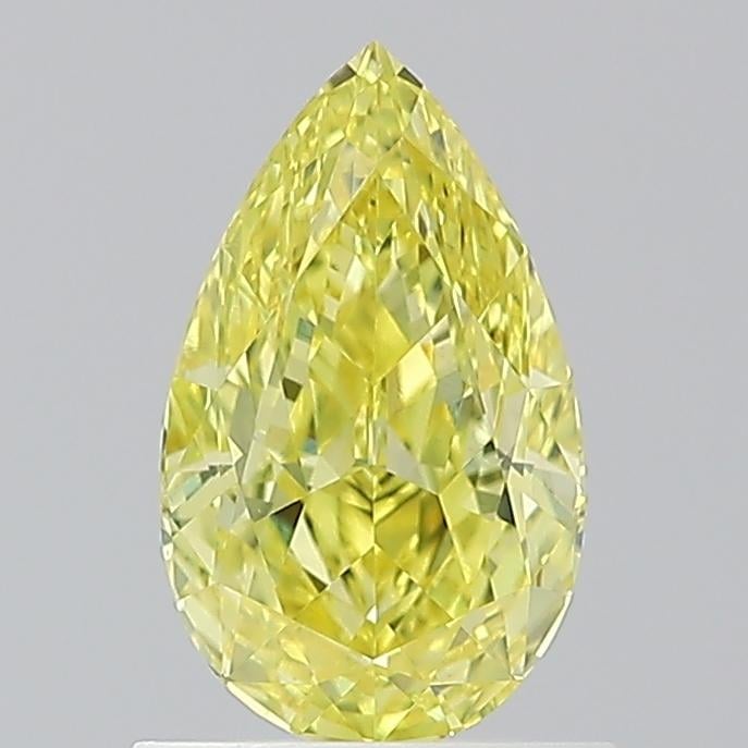 1.02 Ct. Fancy Intense  Yellow Pear Diamond