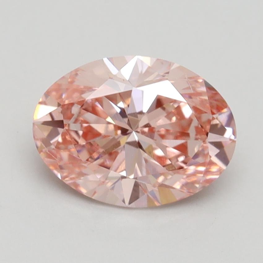 1.80 Ct. Fancy Intense Pink Oval Lab Grown Diamond