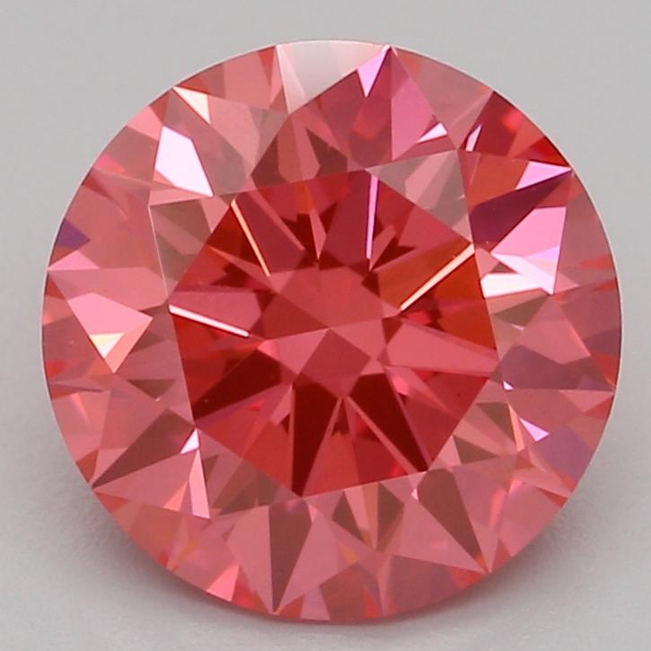 1.52 Ct. Fancy Vivid Pink Round Lab Grown Diamond