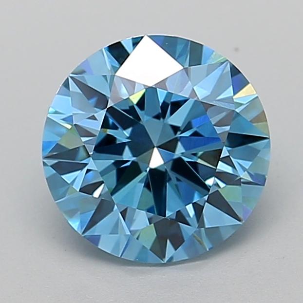 2.33 Ct. Fancy Vivid Blue Round Lab Grown Diamond