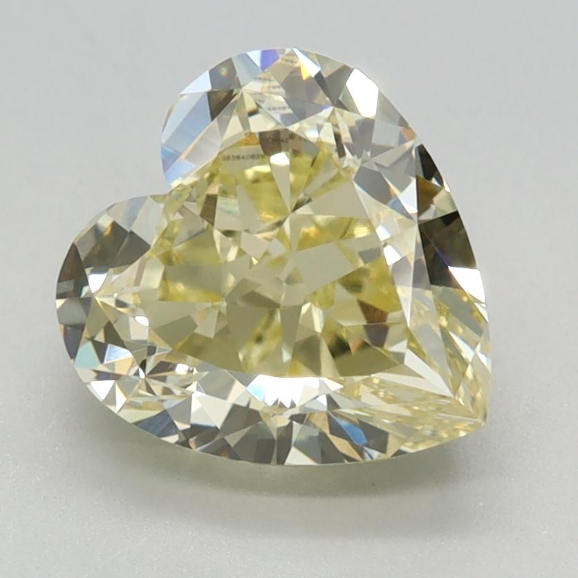 2.46 Ct. Fancy Intense Yellow Heart Lab Grown Diamond