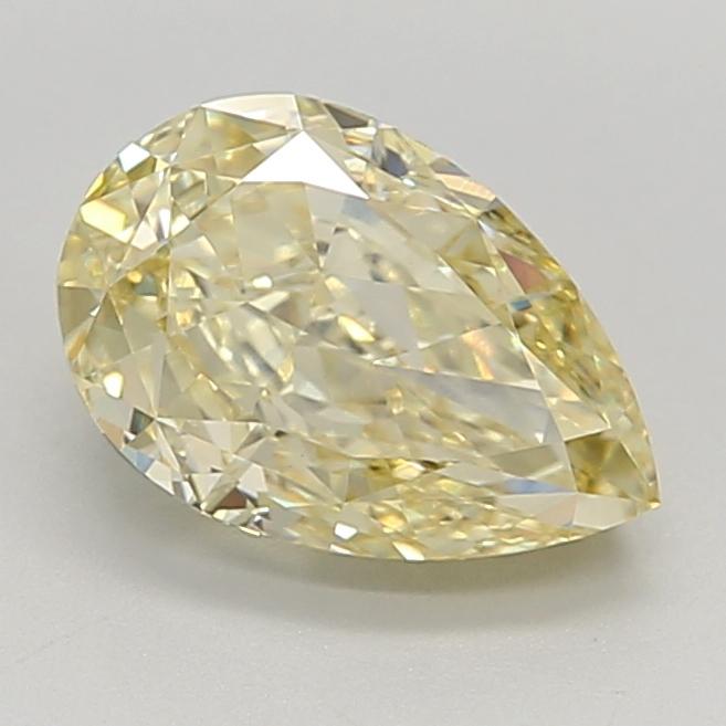 2.19 Ct. Fancy Intense Yellow Pear Lab Grown Diamond