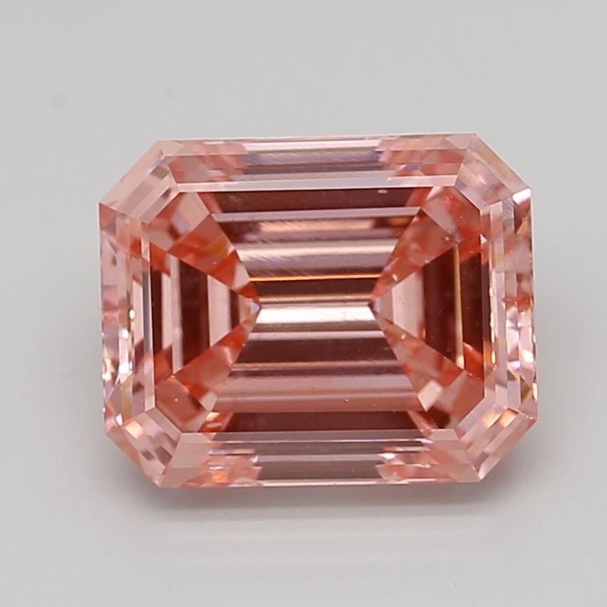 5.44 Ct. Fancy Vivid  Pink Emerald Lab Grown Diamond