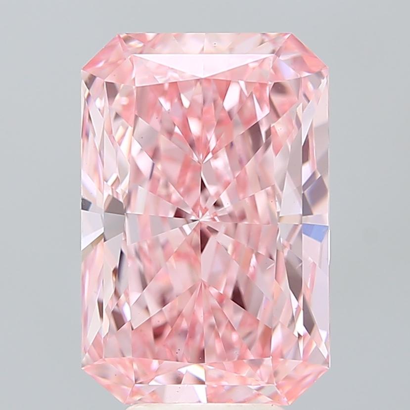 6.00 Ct. Fancy Vivid Pink Radiant Lab Grown Diamond