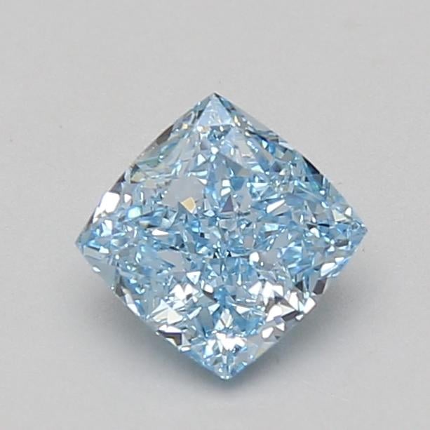 1.11 Ct. Fancy Vivid Blue Cushion Lab Grown Diamond