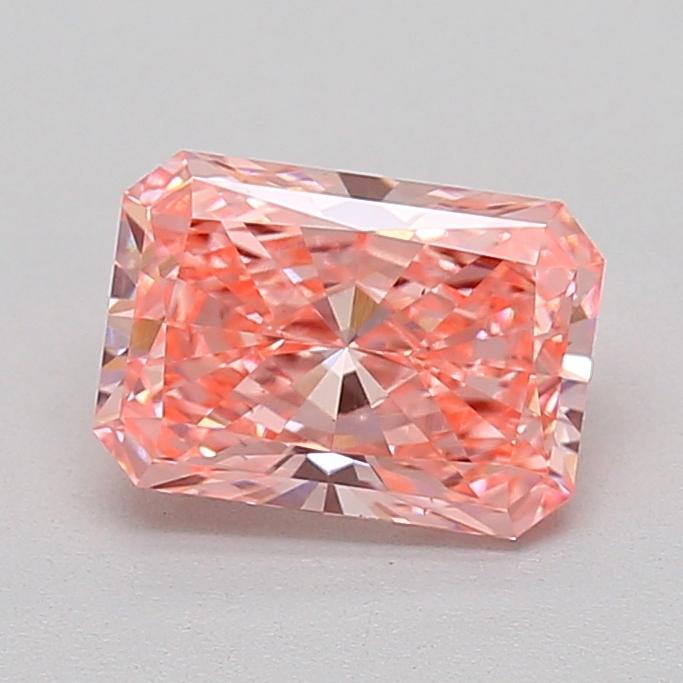 1.08 Ct. Fancy Vivid  Pink Radiant Lab Grown Diamond