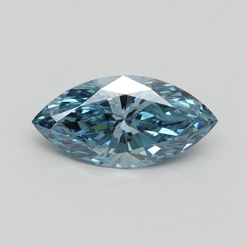 0.54 Ct. Fancy Vivid Blue Marquise Lab Grown Diamond