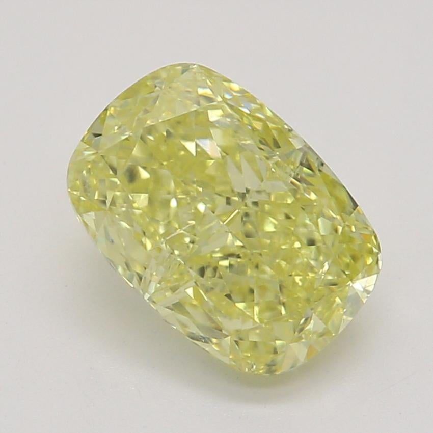 1.01 Ct. Fancy Intense Yellow Cushion Diamond