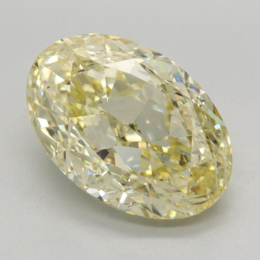 5.11 Ct. Fancy Yellow Oval Lab Grown Diamond