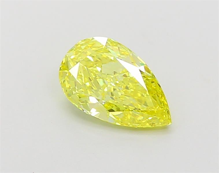 1.03 Ct. Fancy Vivid  Yellow Pear Lab Grown Diamond