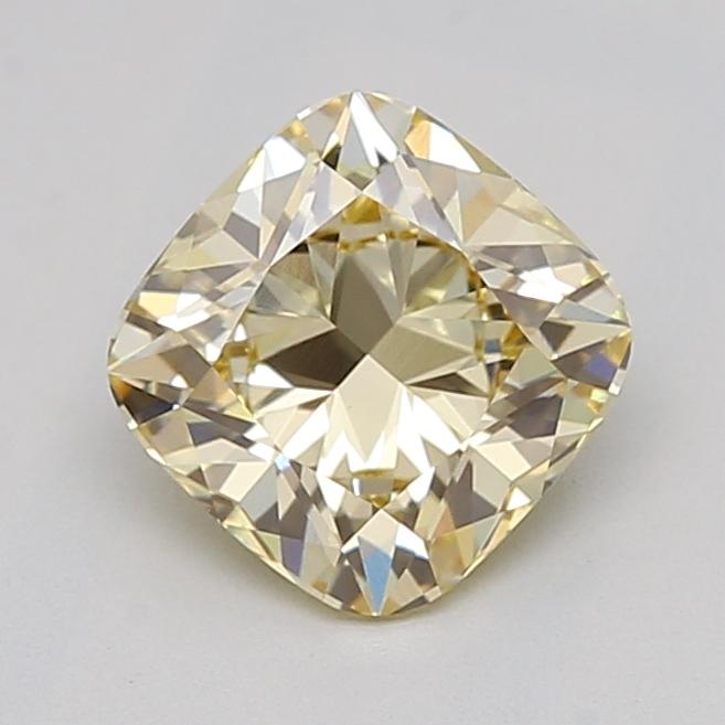 1.03 Ct. Fancy Light  Yellow Cushion Lab Grown Diamond