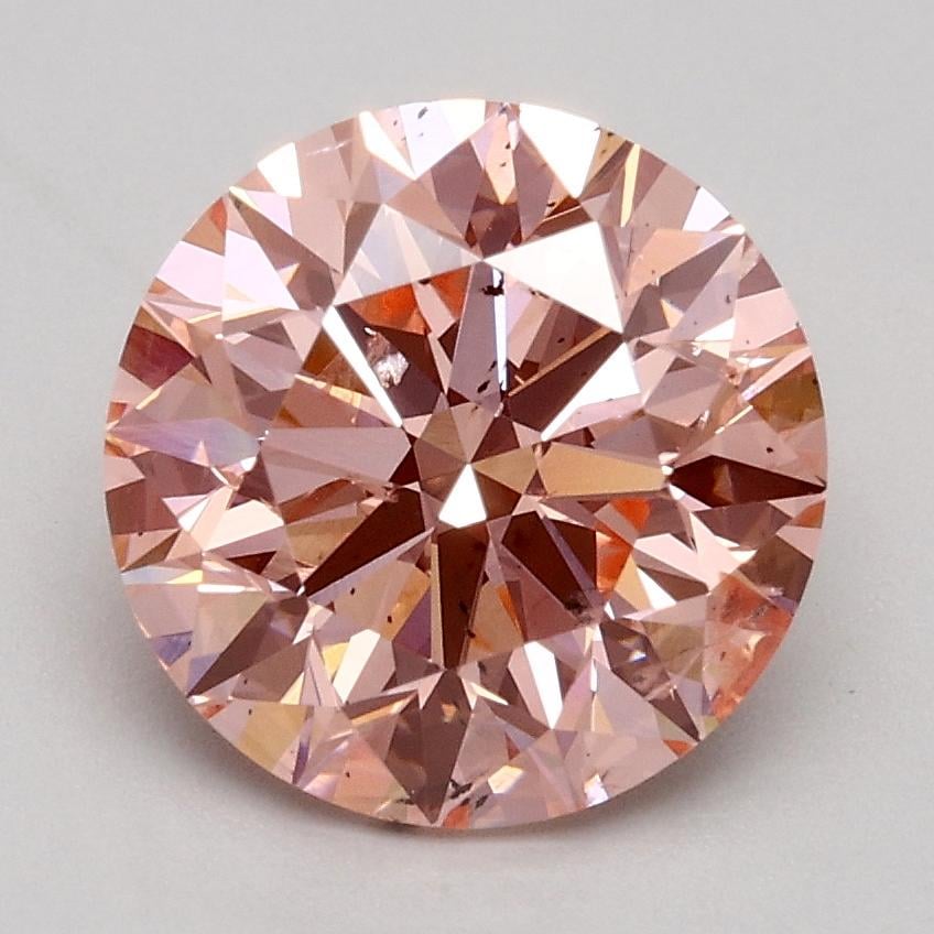 2.00 Ct. Fancy Intense Pink Round Lab Grown Diamond