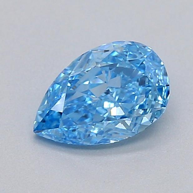 0.31 Ct. Fancy Vivid  Blue Pear Lab Grown Diamond