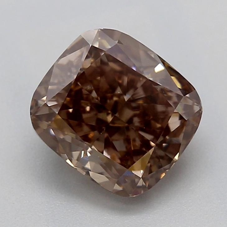 1.00 Ct. Fancy Light  Brown Cushion Lab Grown Diamond