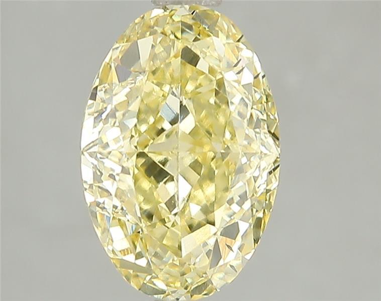 3.04 Ct. Fancy Intense Yellow Oval Lab Grown Diamond
