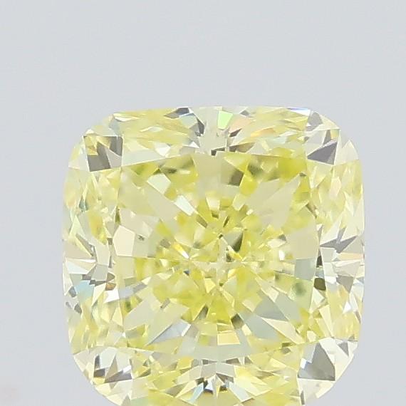 0.60 Ct. Fancy Yellow Cushion Lab Grown Diamond