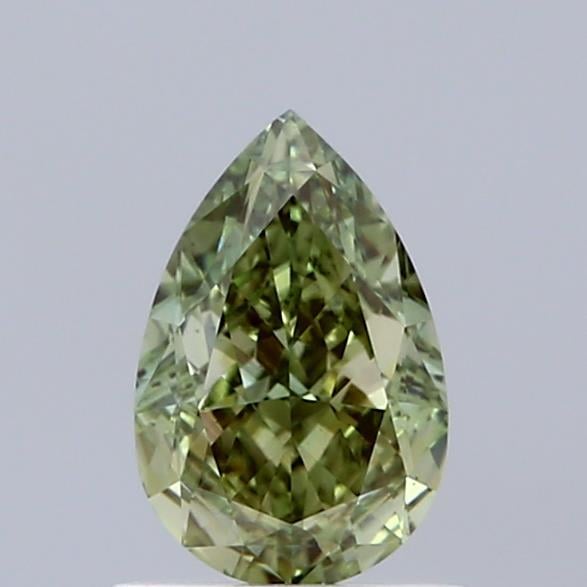 1.04 Ct. Fancy Vivid Green Pear Lab Grown Diamond