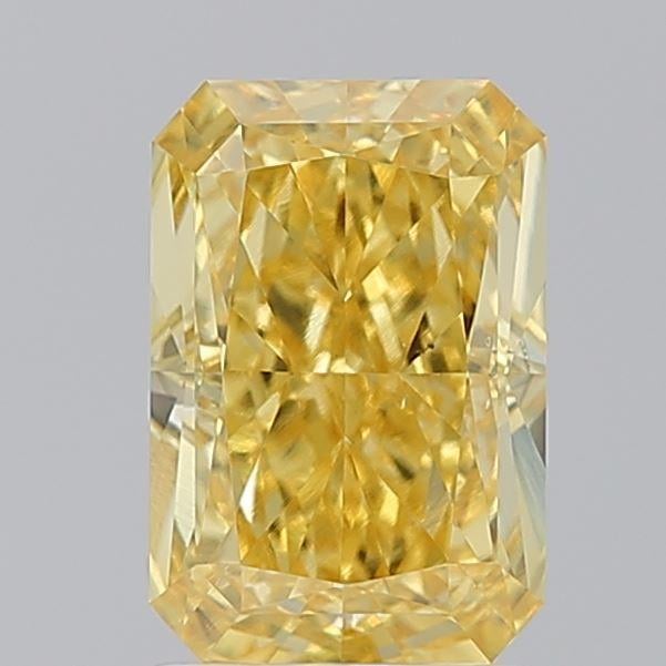 1.61 Ct. Fancy Vivid Yellow Radiant Lab Grown Diamond