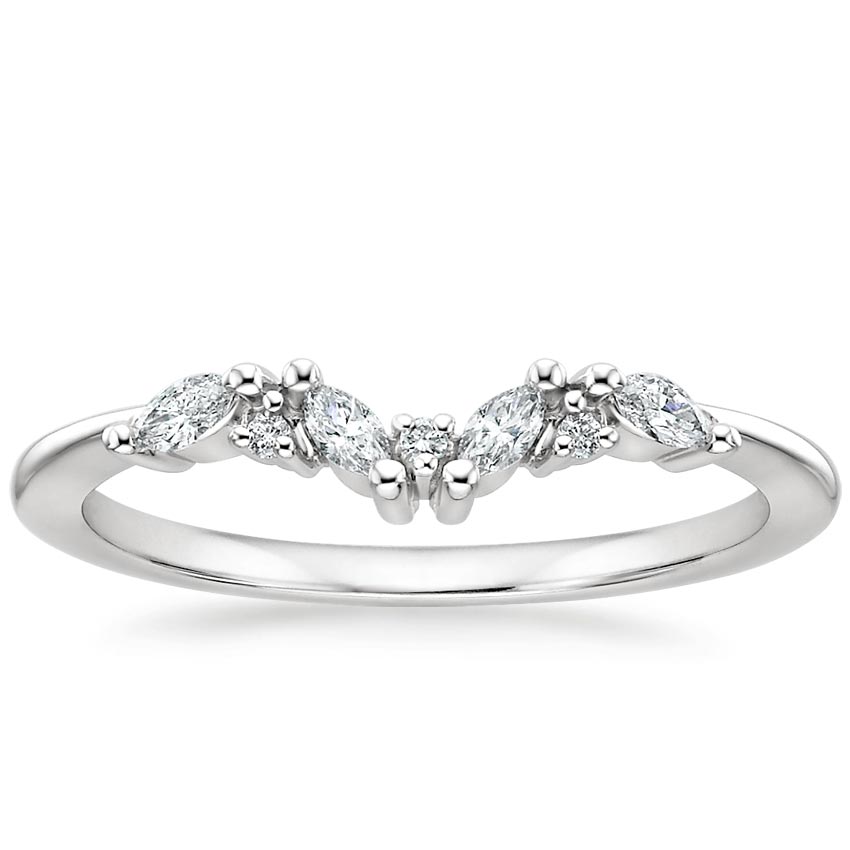 18K White Gold Yvette Diamond Ring, large top view