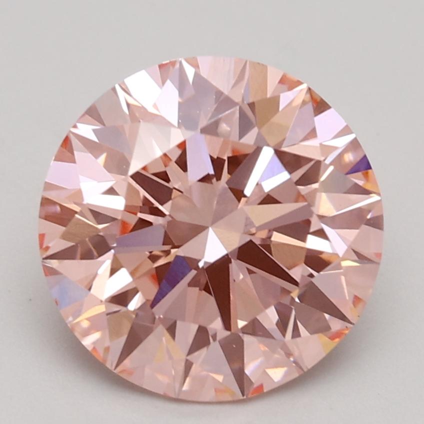 2.18 Ct. Fancy Intense Pink Round Lab Grown Diamond