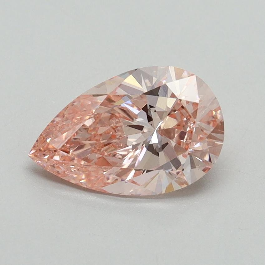 1.23 Ct. Fancy Vivid Pink Pear Lab Grown Diamond