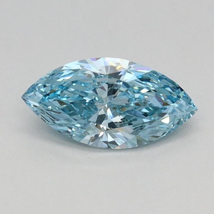 0.34 Ct. Fancy Vivid Blue Marquise Lab Grown Diamond