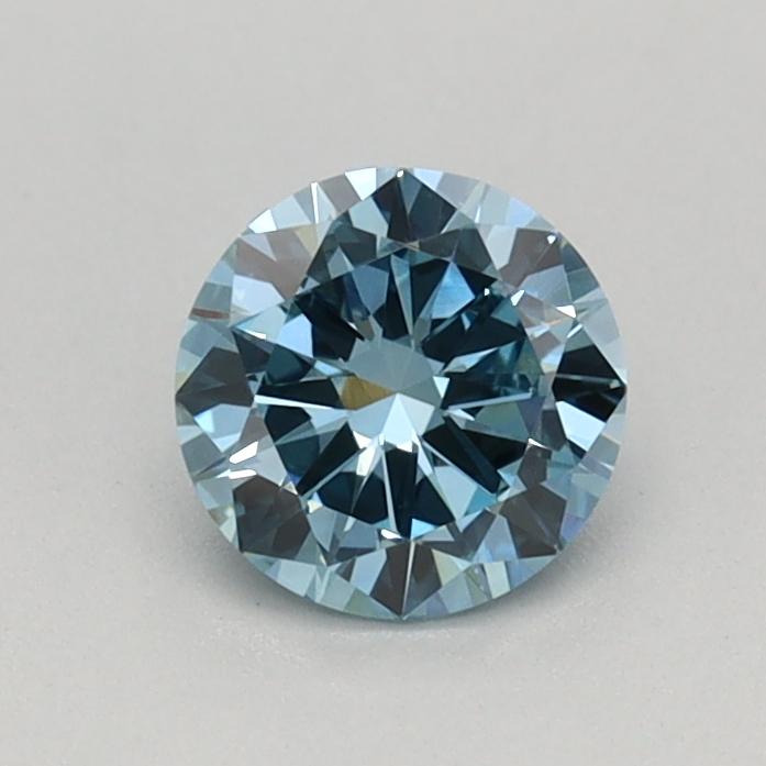 0.41 Ct. Fancy Vivid Blue Round Lab Grown Diamond