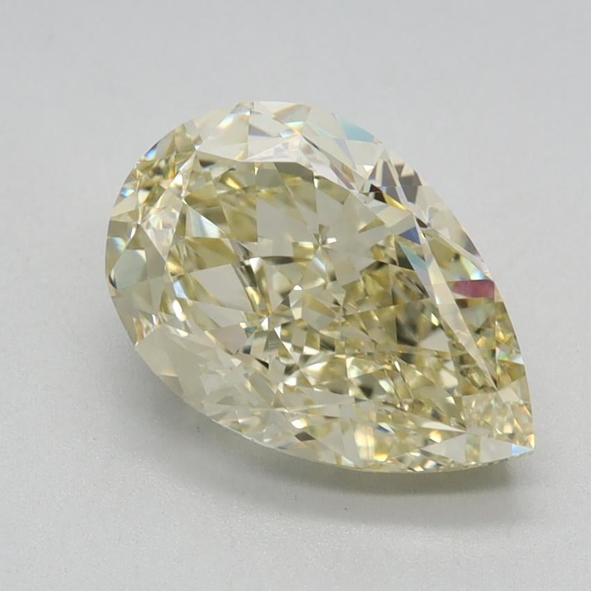 2.18 Ct. Fancy Light Yellow Pear Lab Grown Diamond