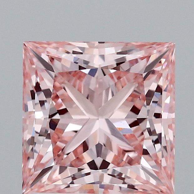 1.79 Ct. Fancy Intense Pink Princess Lab Grown Diamond