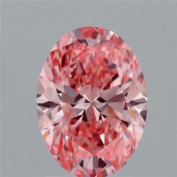 2.07 Ct. Fancy Vivid Pink Oval Lab Grown Diamond
