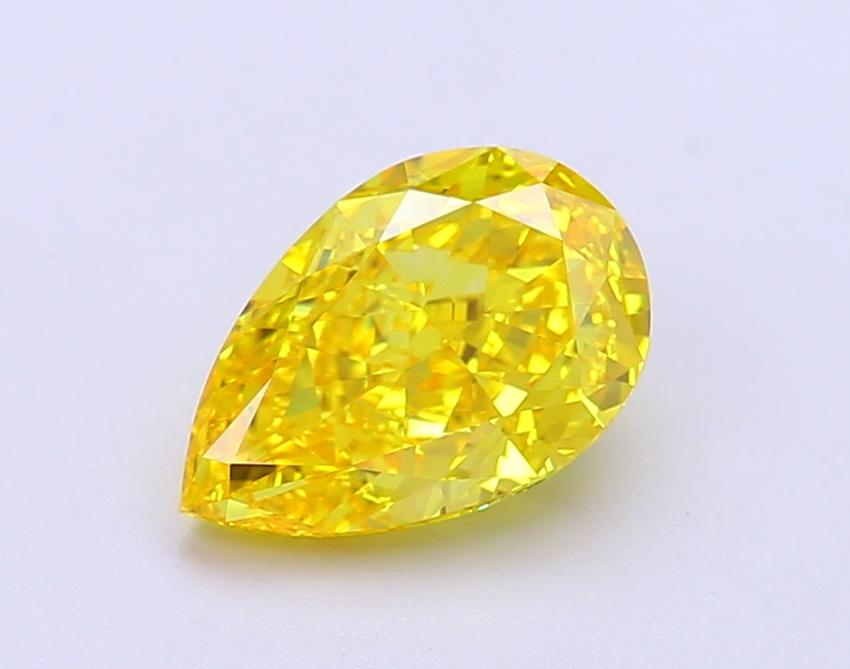 2.04 Ct. Fancy Vivid Yellow Pear Lab Grown Diamond