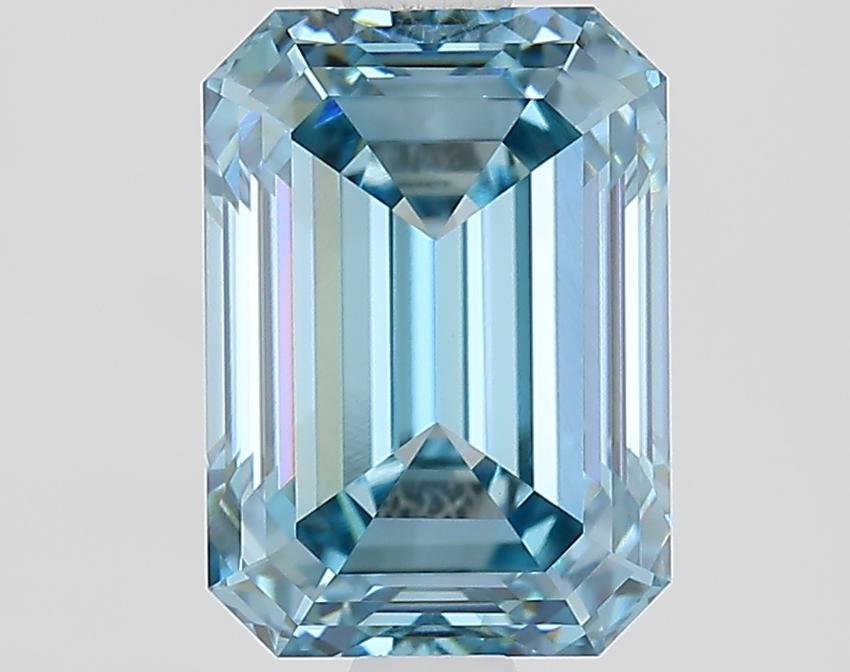 1.84 Ct. Fancy Vivid Blue Emerald Lab Grown Diamond
