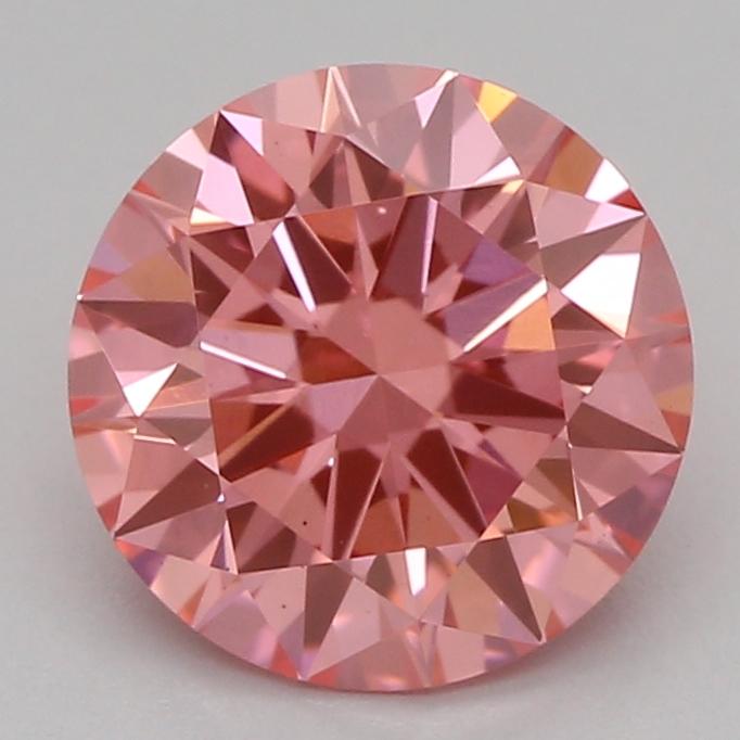 1.02 Ct. Fancy Vivid Pink Round Lab Grown Diamond