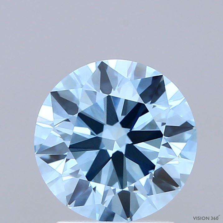 2.00 Ct. Fancy Vivid Blue Round Lab Grown Diamond