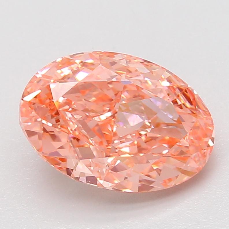 4.04 Ct. Fancy Vivid Pink Oval Lab Grown Diamond