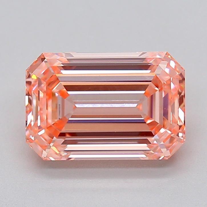 2.55 Ct. Fancy Intense  Pink Emerald Lab Grown Diamond