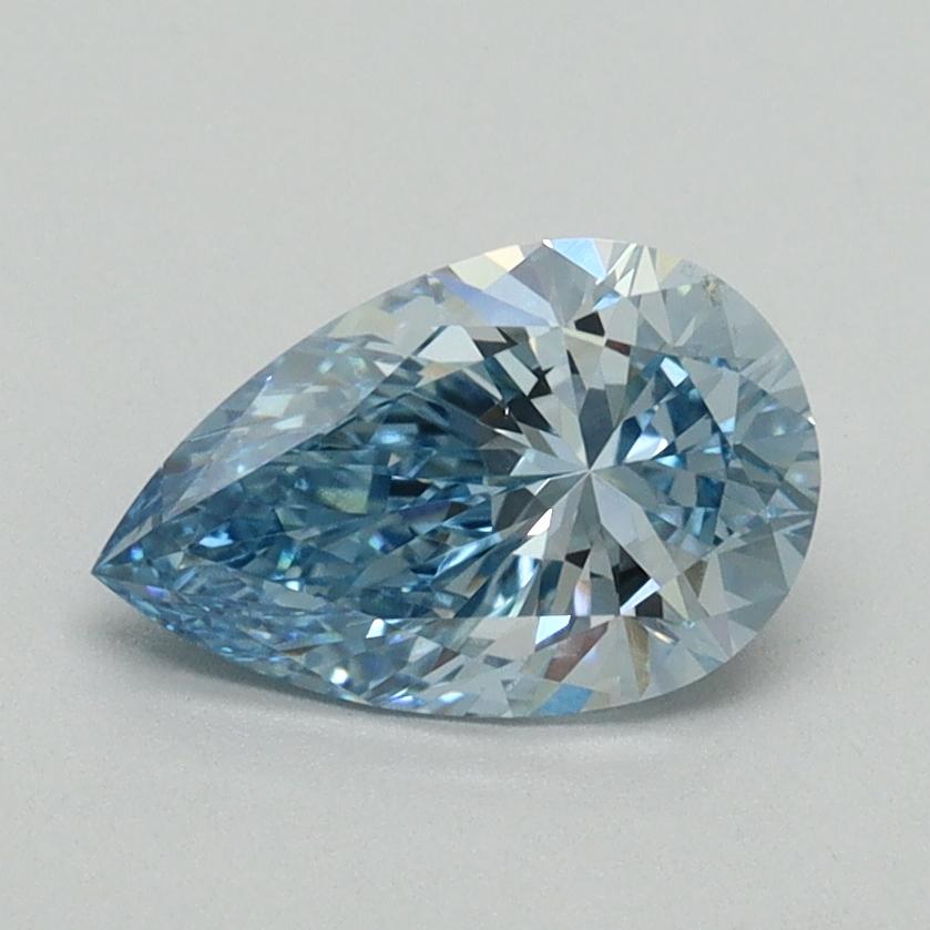 1.04 Ct. Fancy Vivid Blue Pear Lab Grown Diamond