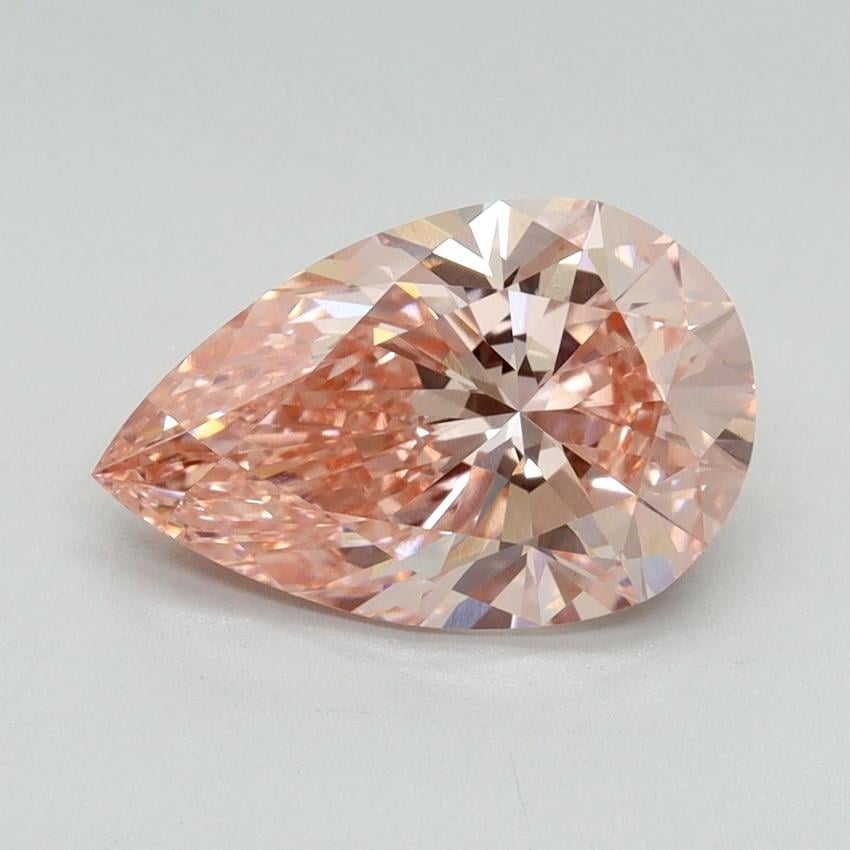 2.09 Ct. Fancy Intense Pink Pear Lab Grown Diamond