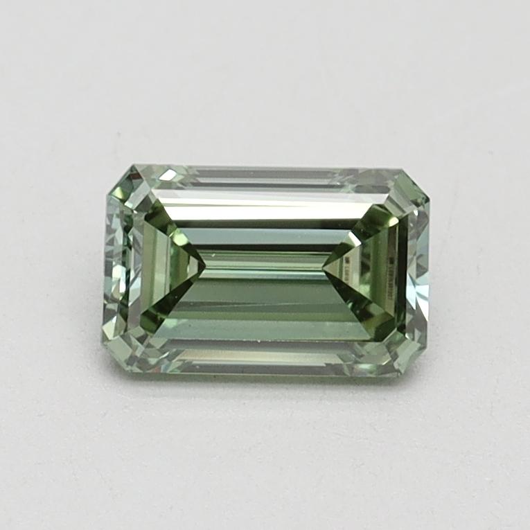 0.70 Ct. Fancy Vivid Green Emerald Lab Grown Diamond