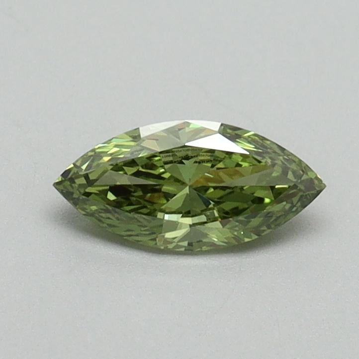 0.32 Ct. Fancy Vivid Green Marquise Lab Grown Diamond