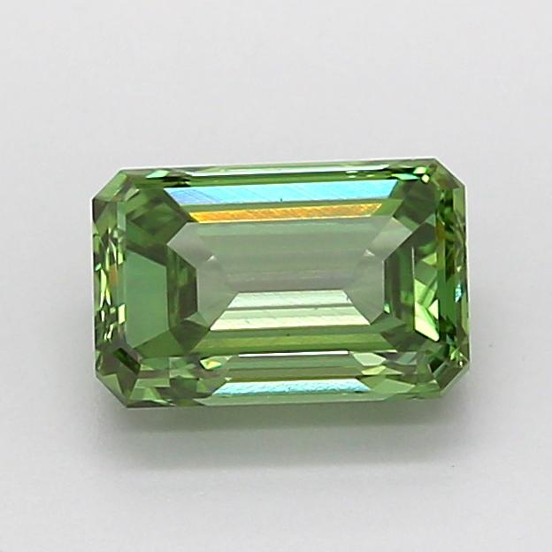 1.00 Ct. Fancy Vivid Green Emerald Lab Grown Diamond
