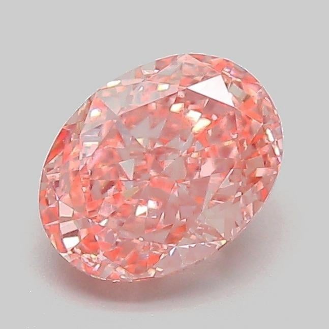 1.23 Ct. Fancy Vivid  Pink Oval Lab Grown Diamond