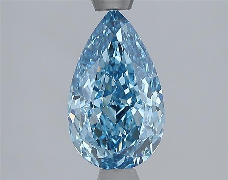 1.57 Ct. Fancy Vivid Blue Pear Lab Grown Diamond