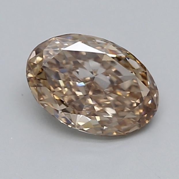 1.12 Ct. Very Light  Brown Oval Lab Grown Diamond