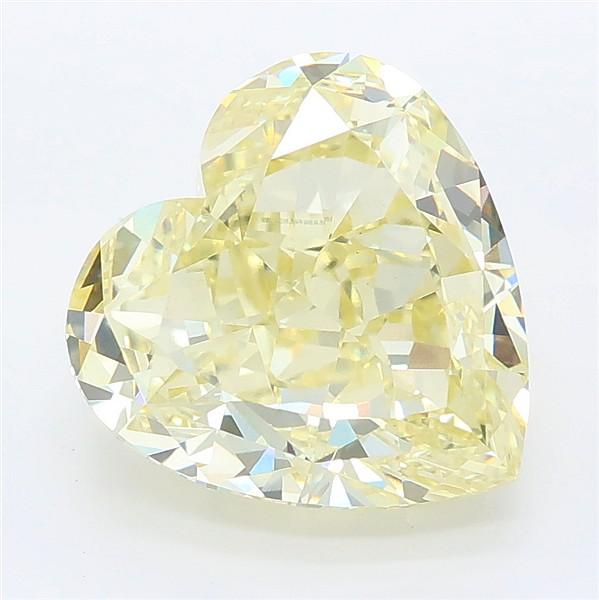 5.77 Ct. Fancy Yellow Heart Lab Grown Diamond