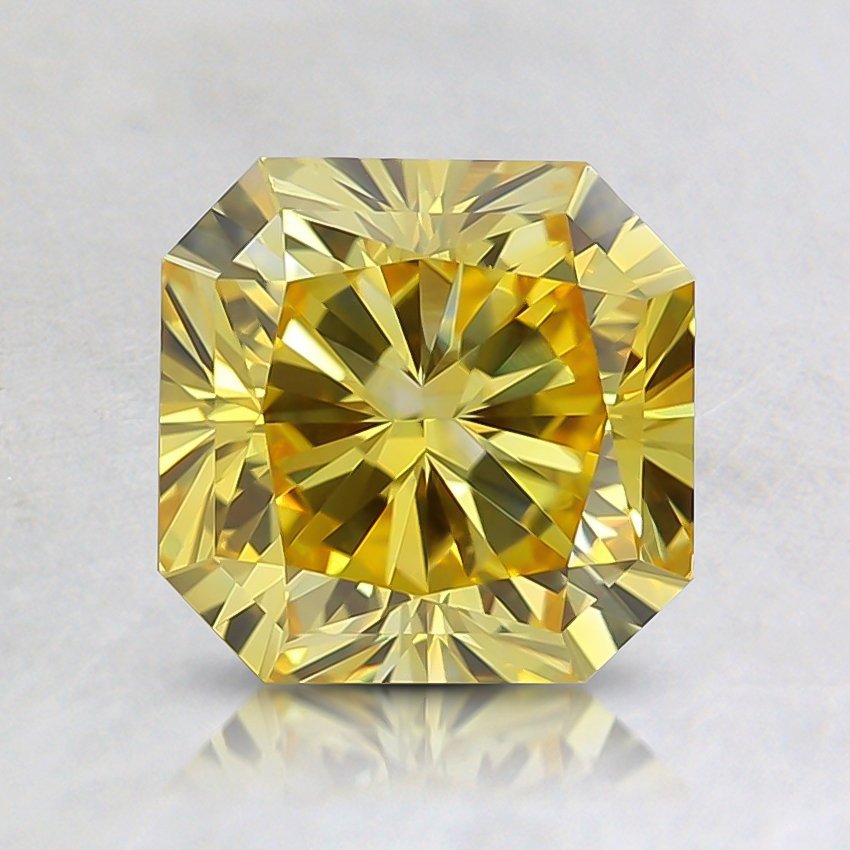 1.45 Ct. Fancy Vivid Orangy Yellow Radiant Lab Grown Diamond