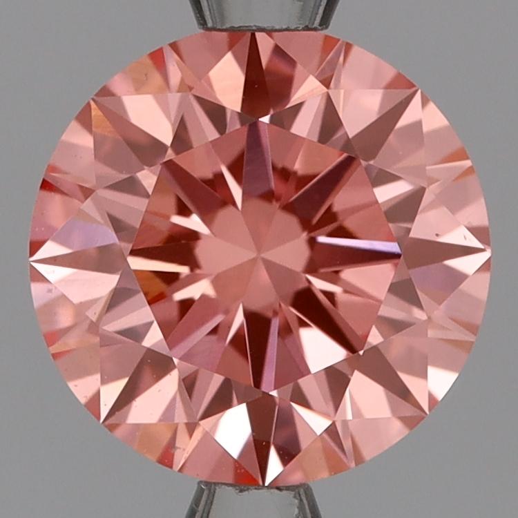 2.02 Ct. Fancy Vivid Pink Round Lab Grown Diamond