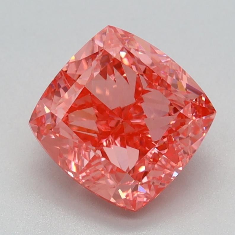 1.80 Ct. Fancy Vivid Pink Cushion Lab Grown Diamond
