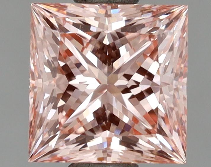 1.50 Ct. Fancy Vivid Pink Princess Lab Grown Diamond